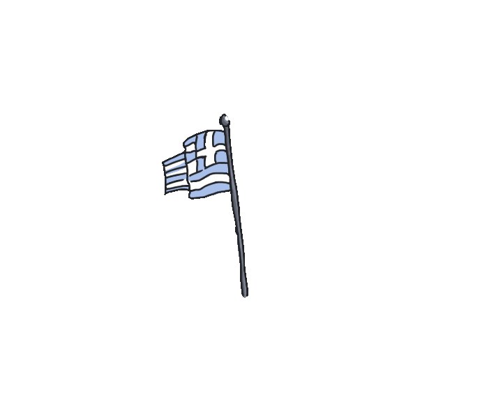 Greek Flag Cretan Carob
